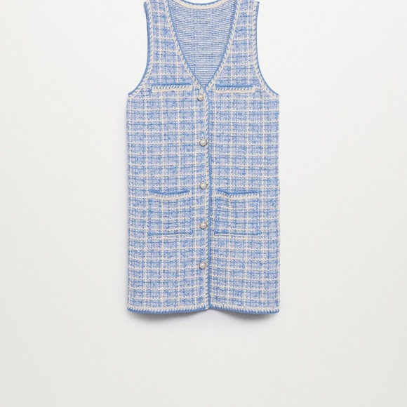 NWT Mango Pocket Tweed Dress Size 2 - Picture 4 of 4